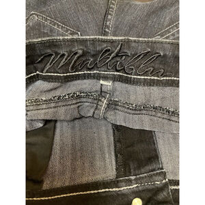 Multiblu Women's Jeans W40 L30 Blue Dark Blue Used Straight Stretch German